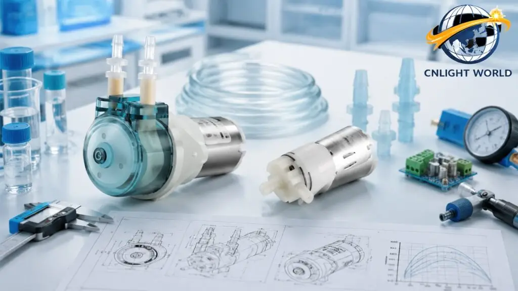 Comparison between precision peristaltic pump and diaphragm pump for industrial applications